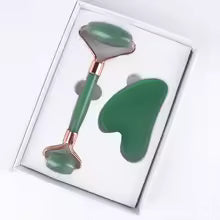 GlowStone™ Rose Quartz Roller & Gua Sha Set